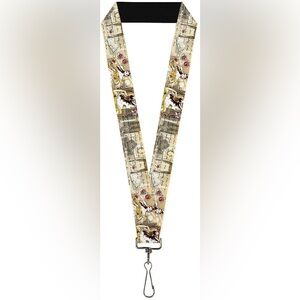 NWT Buckle-Down Disney Lanyard - Belle/ Beauty and the Beast